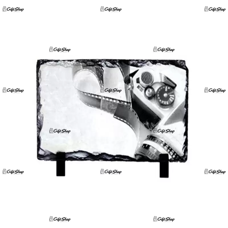 .rama foto, piatra ardezie, 29x19 cm personalizata